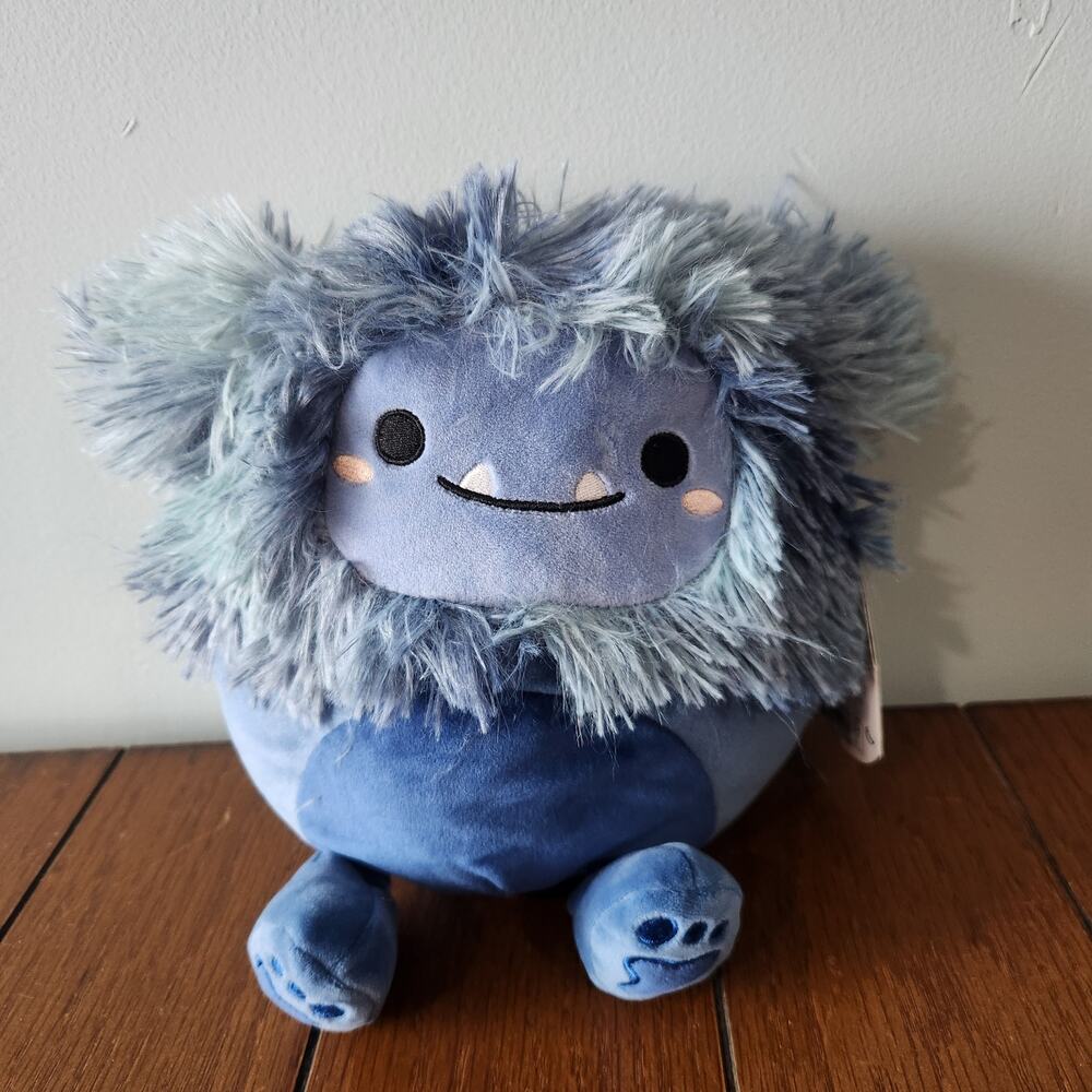 Squishmallows DANI the Bigfoot Navy Blue Plush Toy Yeti Fluffy New